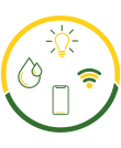 Servicios básicos iconos